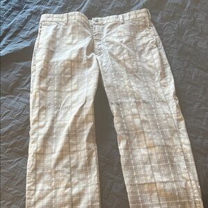 Nike Men's Plaid Gray/ Tan Golf Pants